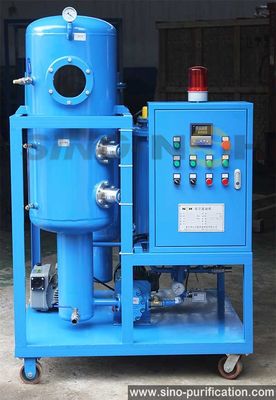 3000L/H Grey Carbon Steel Turbine Oil Purifier with 12 Months Warranty and Lubrication System