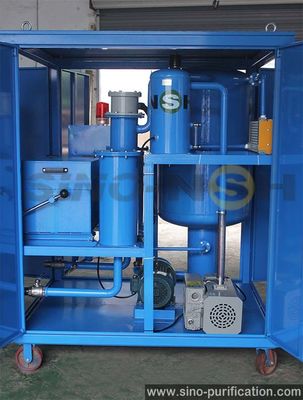 6000L/H 380V Carbon Steel Turbine Oil Purifier with Electric Heating and High Water Degassing Efficiency