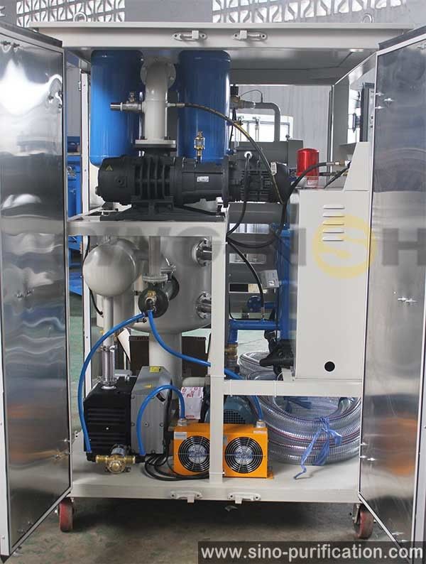 Mobile Trailer Transformer Insulating Oil Purifier 18000LPH Vacuum Dehydration Degassing System