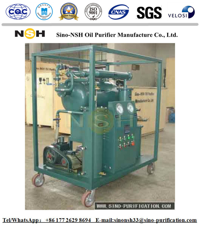 600L / H Transformer Oil Purifier Machine 65KV Single Stage Vacuum Filter
