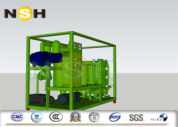 Stationary Carbon Steel Transformer Oil Purifier BDV Enhancement Insulating Fluid Treatment