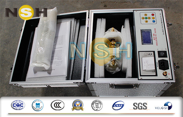 80KV Dielectric Portable Transformer Oil Tester , Print Transformer Oil Testing Kit