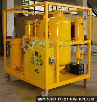 Multi-functional Vacuum 6000 liters/hour lubrication oil purifier purification machine for industry use