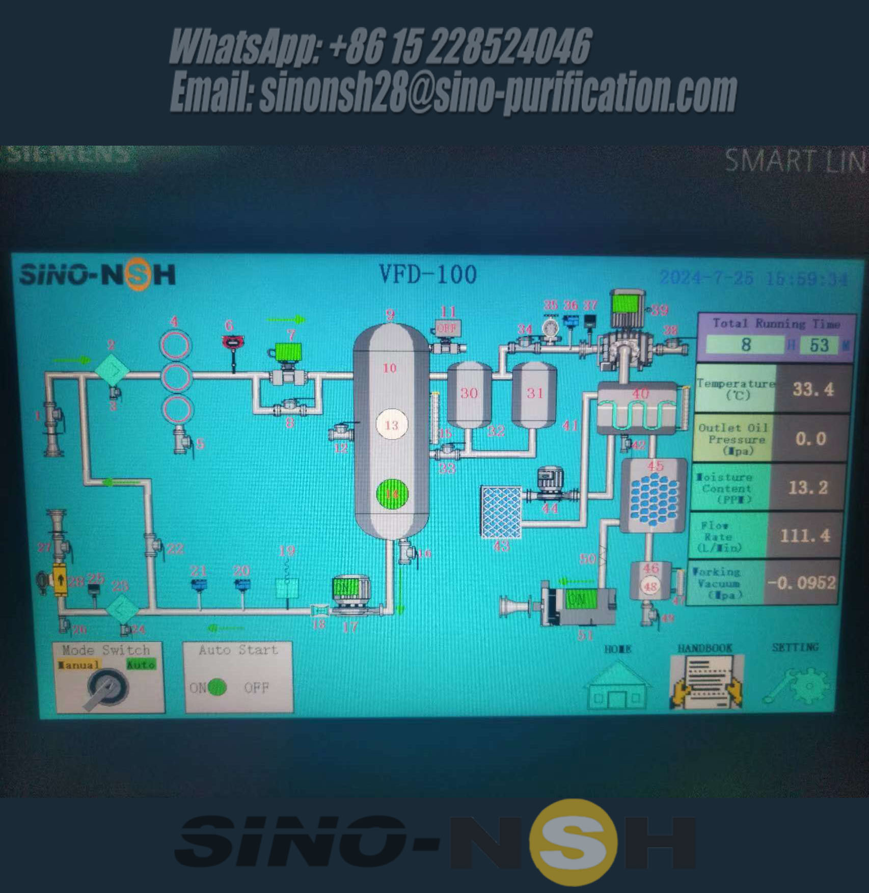 Fully Automatic Transformer Oil Purifier With Touch Screen 1800 To 18000 Liter Per Hour