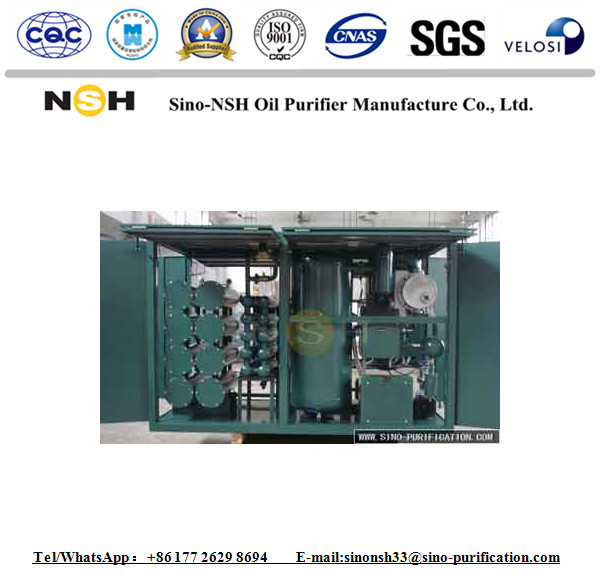 Mobile Transformer Oil Regeneration 30000L / H Purifier Double Stage Filtration Machine