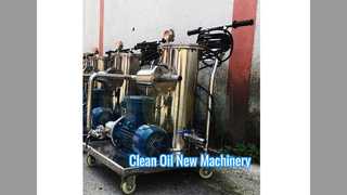 Óleo hidráulico de aço inoxidável purificador de óleo portátil